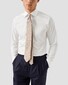 Eton Albini Organic Supima Cotton Twill Mother of Pearl Buttons Overhemd Wit