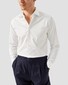 Eton Albini Organic Supima Cotton Twill Mother of Pearl Buttons Overhemd Wit