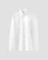 Eton Albini Organic Supima Cotton Twill Mother of Pearl Buttons Overhemd Wit