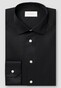 Eton Albini Organic Supima Cotton Twill Mother of Pearl Buttons Overhemd Zwart
