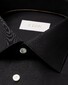 Eton Albini Organic Supima Cotton Twill Mother of Pearl Buttons Overhemd Zwart