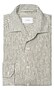Eton Albini Striped Linen Shirt Overhemd Groen