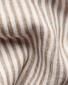 Eton Albini Striped Linen Shirt Overhemd Zand