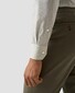 Eton Albini Weave Organic Cotton Fine Twill Mélange Overhemd Licht Groen