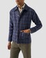 Eton Albini Weave Organic Cotton Fine Twill Mélange Overhemd Licht Groen