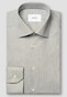 Eton Albini Weave Organic Cotton Fine Twill Mélange Overhemd Licht Groen
