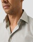 Eton Albini Weave Organic Cotton Fine Twill Mélange Overhemd Licht Groen