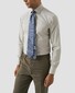Eton Albini Weave Organic Cotton Fine Twill Mélange Overhemd Licht Groen