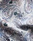 Eton Allover Bold Paisley Pattern Cotton Tencel Overhemd Blauw-Multi