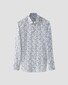 Eton Allover Bold Paisley Pattern Cotton Tencel Overhemd Blauw-Multi