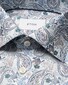 Eton Allover Bold Paisley Pattern Cotton Tencel Overhemd Blauw-Multi