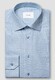 Eton Allover Gingham Check Soft Cotton Tencel Overhemd Licht Blauw
