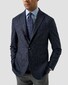 Eton Allover Gingham Check Soft Cotton Tencel Overhemd Licht Blauw