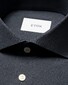 Eton Allover Micro Check Brushed Cotton Signature Flanel Overhemd Navy
