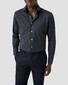 Eton Allover Micro Check Brushed Cotton Signature Flanel Overhemd Navy