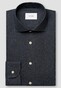 Eton Allover Micro Check Brushed Cotton Signature Flanel Overhemd Navy