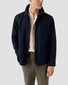 Eton Band Collar Luxury Subtle Texture Garment Washed Linnen Overhemd Beige