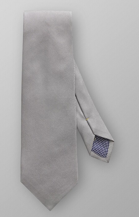 Eton Basket Weave Tie Stropdas Midden Grijs
