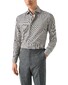 Eton Bengal Stripe Organic Cotton Signature Twill Overhemd Donker Grijs