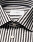 Eton Bengal Stripe Organic Cotton Signature Twill Overhemd Donker Grijs