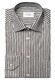 Eton Bengal Stripe Organic Cotton Signature Twill Overhemd Donker Grijs