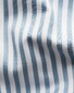 Eton Bengal Stripe Organic Cotton Signature Twill Overhemd Licht Blauw