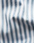 Eton Bengal Stripe Organic Cotton Signature Twill Overhemd Licht Blauw