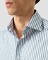 Eton Bengal Stripe Organic Cotton Signature Twill Overhemd Licht Blauw