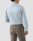 Eton Bengal Stripe Organic Cotton Signature Twill Overhemd Licht Blauw