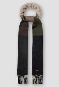 Eton Block Color Cashmere Sjaal Bruin