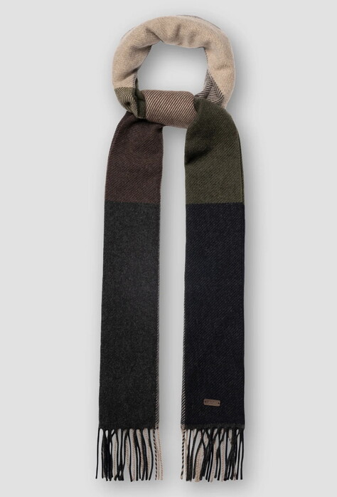 Eton Block Color Cashmere Sjaal Bruin