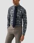 Eton Bold Allover Floral Pattern Signature Twill Overhemd Blauw-Multi