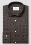 Eton Brushed Cotton Signature Flanel Multi Check Pattern Overhemd Donker Rood