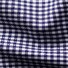 Eton Check Twill Contrast Button Overhemd Navy