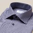 Eton Check Twill Contrast Button Overhemd Navy