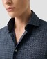 Eton Classic Multi Cheeck Brushed Cotton Flanel Overhemd Donker Blauw