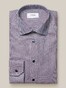 Eton Contemporary Houndstooth Signature Twill Overhemd Burgundy Melange