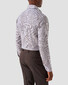 Eton Contemporary Houndstooth Signature Twill Overhemd Midden Bruin