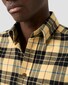 Eton Cotton Flanel Button-Down Check Pattern Overhemd Geel