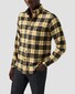 Eton Cotton Flanel Button-Down Check Pattern Overhemd Geel