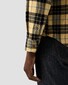 Eton Cotton Flanel Button-Down Check Pattern Overhemd Geel