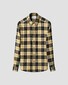 Eton Cotton Flanel Button-Down Check Pattern Overhemd Geel