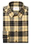 Eton Cotton Flanel Button-Down Check Pattern Overhemd Geel