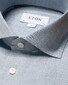 Eton Cotton Light Flanel Wide Spread Collar Overhemd Licht Blauw