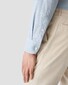 Eton Cotton Light Flanel Wide Spread Collar Overhemd Licht Blauw