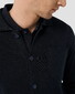 Eton Cotton Milano Knit Double-Knit Structure Overshirt Dark Navy