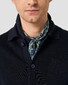 Eton Cotton Milano Knit Double-Knit Structure Overshirt Dark Navy