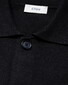 Eton Cotton Milano Knit Double-Knit Structure Overshirt Dark Navy