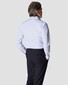 Eton Cotton Signature Poplin Allover Fine Stripe Overhemd Licht Blauw