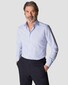 Eton Cotton Signature Poplin Allover Fine Stripe Overhemd Licht Blauw